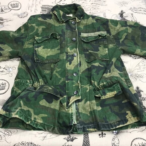 FREE PEOPLE Lightweight Jacket In Camo-green - Picture 5 of 11